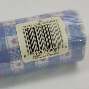 Vtg Rubbermaid Shelf And Drawer Liner BLUE GINGHAM