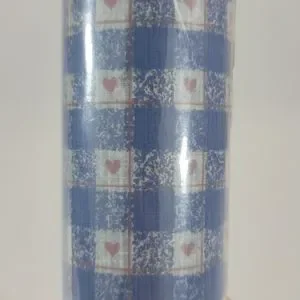 Vtg Rubbermaid Shelf And Drawer Liner BLUE GINGHAM