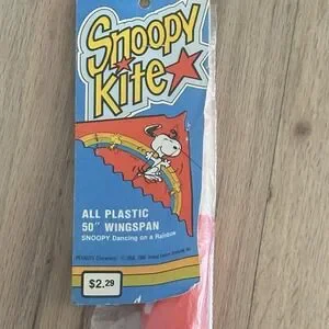 Vtg SNOOPY Rainbow Kite Top Flight Crunden Martin 50" WingSpan NOS