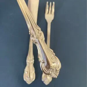 Vtg Stainless by Salem Victoria Pattern Serving Set Cocktail Fork Butter Knife