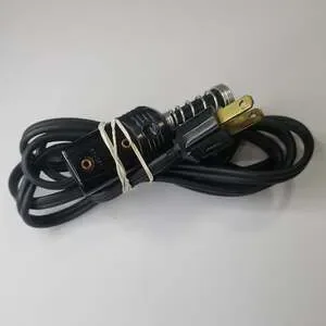 Vtg Sunbeam "F" Electric Power Cord 10A 125V 5A 250V 2 Prong 1/2"