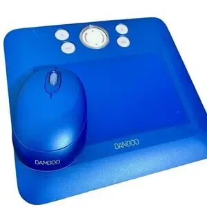 Wacom CTE-450 Bamboo Fun Graphic Writing Tablet with Mouse & Cord NO PEN
