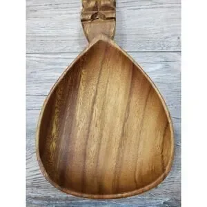 Waikiki Woods Monkey Pod Wooden Spoon Dish Handmade In Hawaii