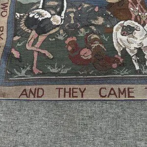 Wall Tapestry Noah's Ark And They Came Two By Two Nursery Child Room