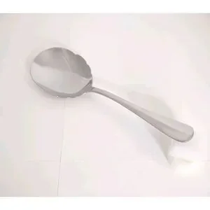Wallace 18/10 Continental Classic Stainless Serving Spoon Scalloped Edge