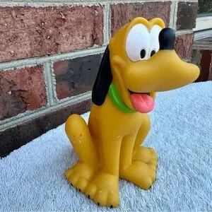 Walt Disney Pluto bath Toy Baby 4 3/4" Tall