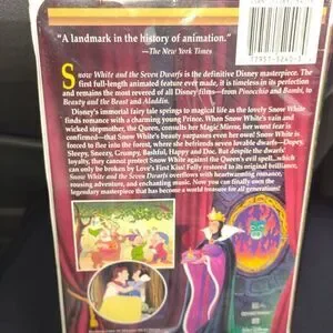 Walt Disney's Masterpiece Snow White And The Seven Dwarfs Vintage VHS