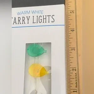 Warm White Starry Lights 10 Led Battery Operated Balloon Shaped String Indoor