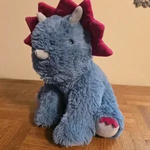Warmies Triceratops Dinosaur Therapy Microwavable Heatable Cozy Plush Toy