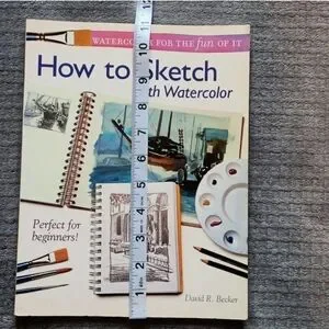 Watercolor Painting Sketch Book Paperback Art Tutorial Crafts Paint Artwork DIY