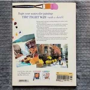 Watercolor Painting Sketch Book Paperback Art Tutorial Crafts Paint Artwork DIY