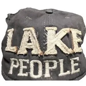 We People Pavilion Lake People Gray Distressed Baseball Hat Cap Adjustable OSFM