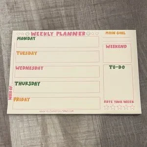 weekly planner notepad
