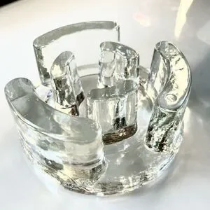 West Germany Brutalist MCM Vintage Glass Teapot Warmer