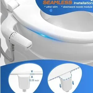 White Bidet Attachment For Toilet Easy DIY NIB