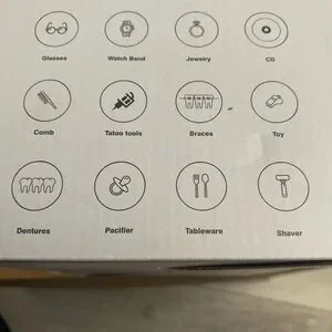 White Digital Ultrasonic Cleaner With LED Display