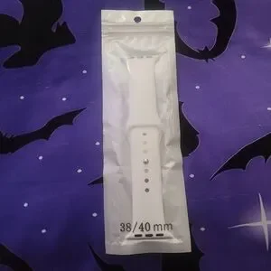 White Silicone Smartwatch Band