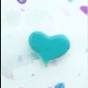 WILA Blue Turquoise Small Dainty Heart Pierced Stud Earrings For Girls And Kids