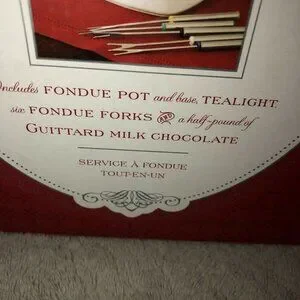 WILLIAM SONOMA Ivory Ceramic All-in-one Fondue Set