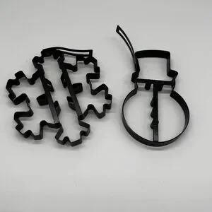 Williams Sonoma Winter Snow Pancake Molds - Snowflake And Snowman