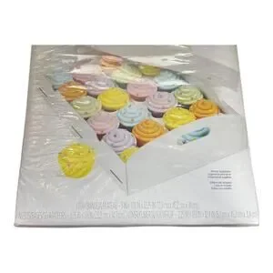 Wilton Folding Tray Cupcake Carrier White Holds 24 Cupcakes New Open Package