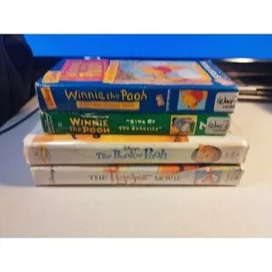 Winnie The Pooh VHS Lot Of 4 Tapes - Disney