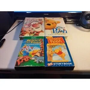 Winnie the Pooh VHS Lot Of 4 Tapes - Disney