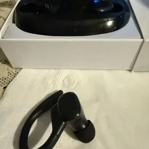 Wireless Black Earbuds With Charging Case