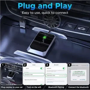 Wireless Carplay Adapter Converts Wired To Wireless Carplay Adapter For IPhone
