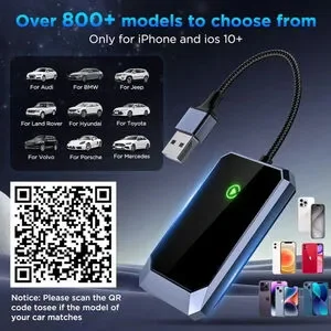 Wireless Carplay Adapter Converts Wired To Wireless Carplay Adapter For IPhone