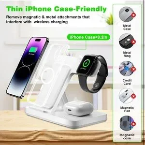 Wireless Charger 3 In 1 Charging Station Wireless Charging Stand IPhone SR1