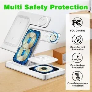 Wireless Charger 3 In 1 Charging Station Wireless Charging Stand IPhone SR1