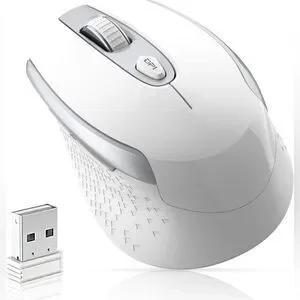 Wireless Computer Mouse 2.4G Ergonomic Optical Mouse 6 Buttons Silent With NIB