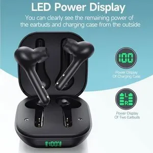 Wireless Earbuds Noise Cancelling 4 Mic Clear Call Bluetooth Headphones Wireless