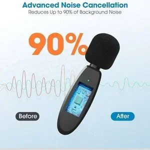Wireless Lavalier Microphone For IPhone 48kHz For Streamers Podcasters