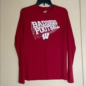 Wisconsin Badger Red Long Sleeve Top