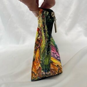 Witch Cosmetic Bag Vibrant Color NIP Zip Closure Open Int Great Gift Soft