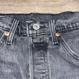 Women's Levi's 501 Charcoal Black Denim Cutoff Shorts