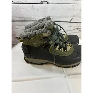Women's Merrell Winterlude 6 Waterproof Winter Boots Black Green US 7