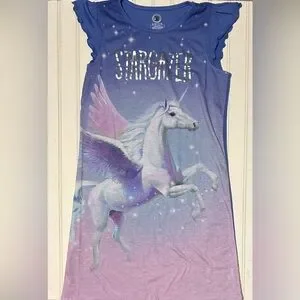 Wonder Nation Girls Panama Dress And Shirt Bundle Unicorn Star Koala Yoga 14-16