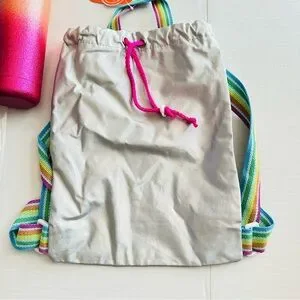 Wonder Nation Women's GRL PWR 11" Clear Tote Backpack & Water Bottle NEW