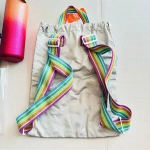 Wonder Nation Women's GRL PWR 11" Clear Tote Backpack & Water Bottle NEW