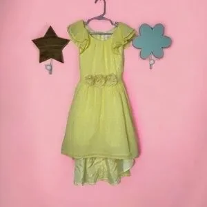 Wonder Nation Yellow High Low Dress Girls 5
