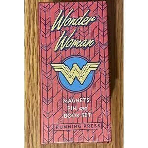 Wonder Woman: Magnets Pin And Book Set Format: Paperback SEALED Collectible