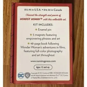 Wonder Woman: Magnets Pin And Book Set Format: Paperback SEALED Collectible
