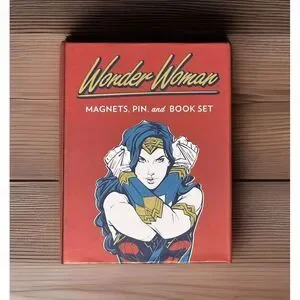 Wonder Woman: Magnets Pin and Book Set Format: Paperback SEALED Collectible