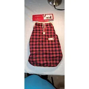 Wondershop Small Pet Buffalo Check Puffer Coat Dog Coat Cat Coat