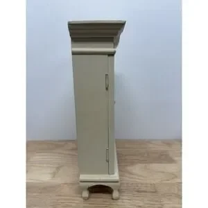 Wood Miniature Hutch With Opening Doors Ivory 13" X 8"