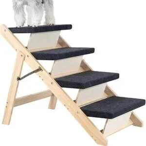 Wood Pet Stairs & Ramp For Small/Medium Dogs And Cats