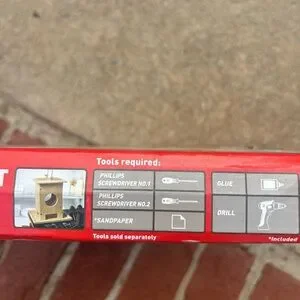 Wooden Bird Feeder Kit - Natural Wood